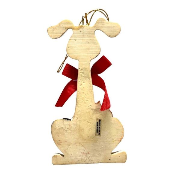 Dalmatian Dog Christmas Ornament Black White Puppy Red Bow Kitty Cat Kurt Adler - Picture 3 of 5